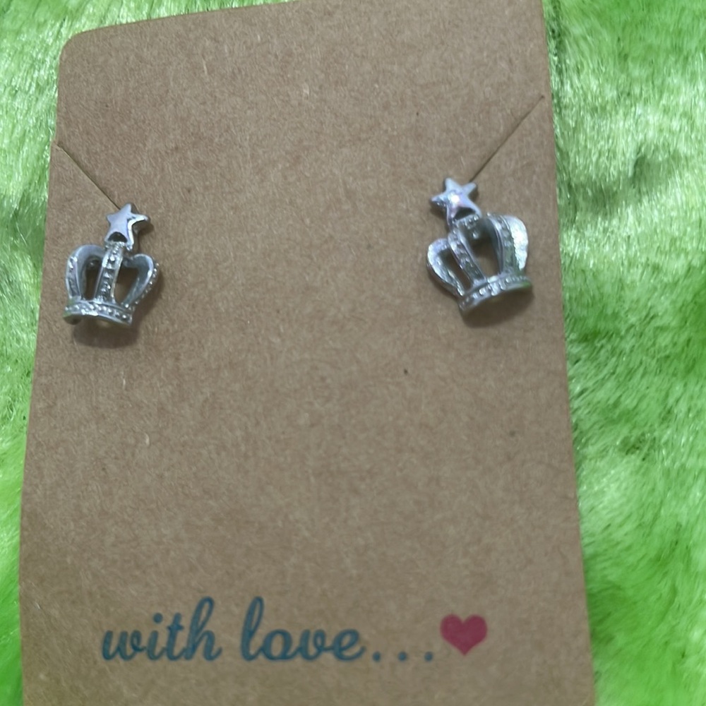 Crown earrings